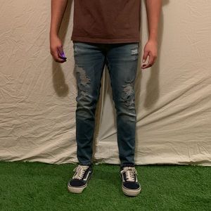 Men’s Hollister Distressed Medium Wash Jeans